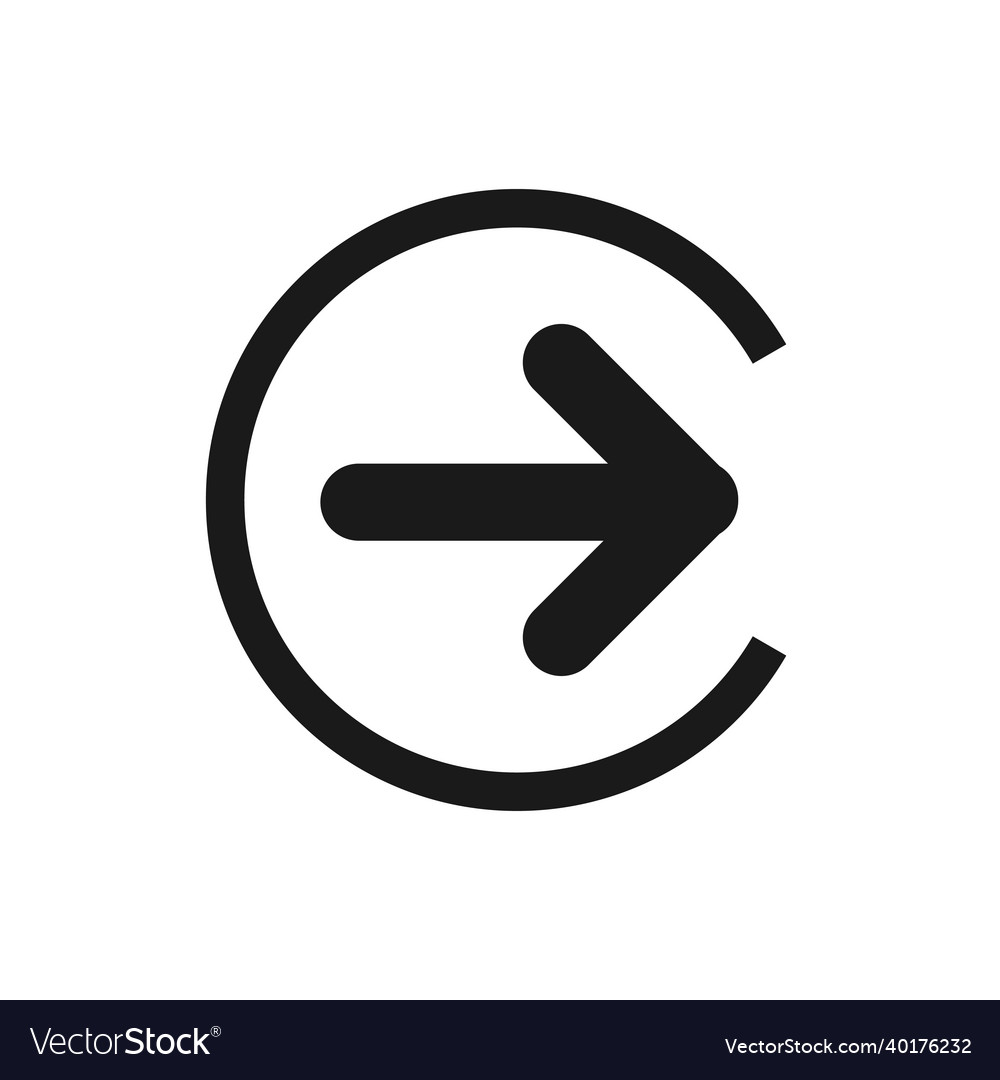 Exit icon sign in white background