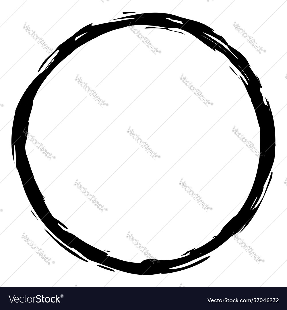 Grungy circle blob blotch vector image Grungy circle blob blotch