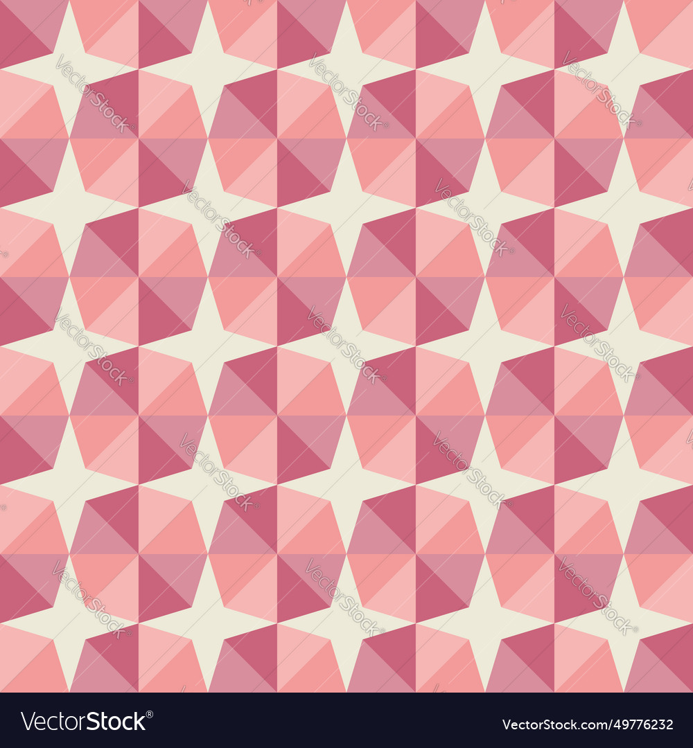 Red Geometric Pattern