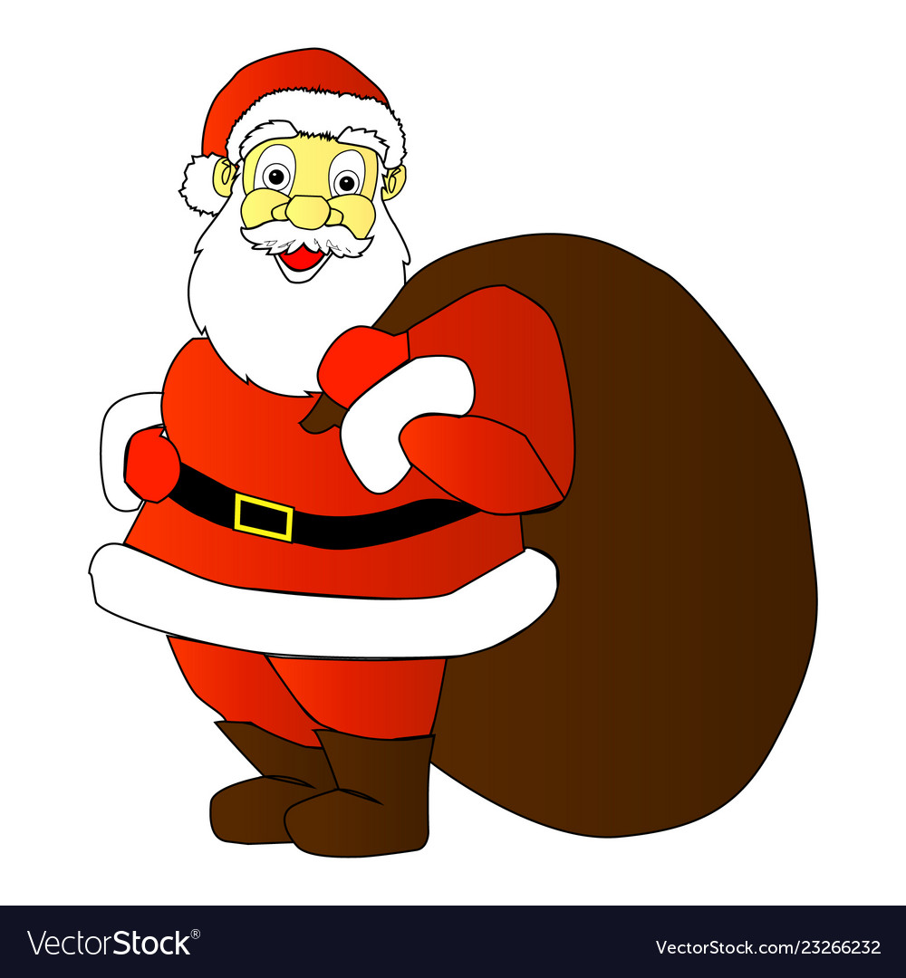 Santa claus on a white background