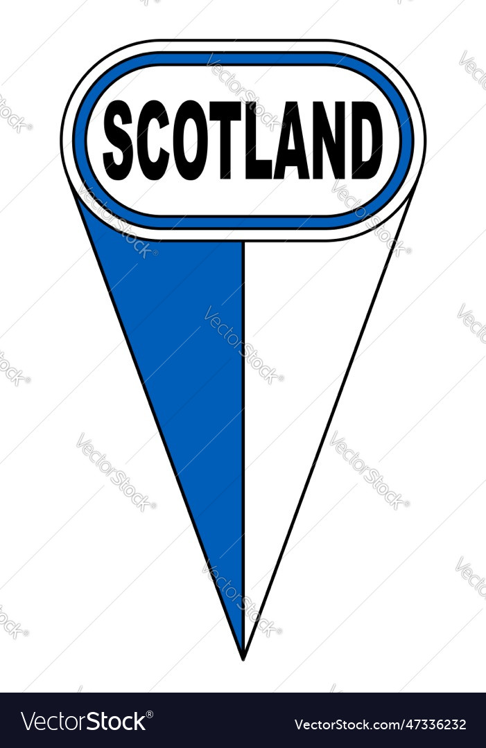 Scotland oval map pointer location flag