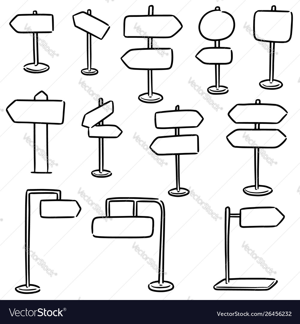 Set direction post