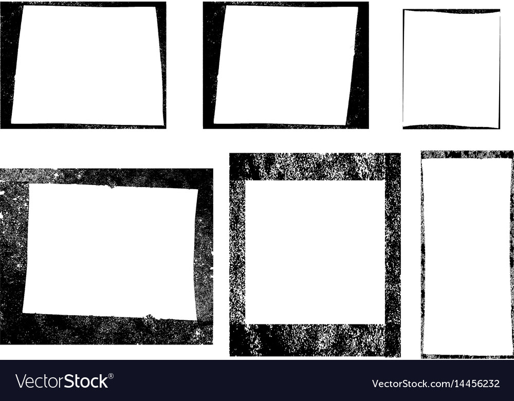 Set of frames textures lines and brushes