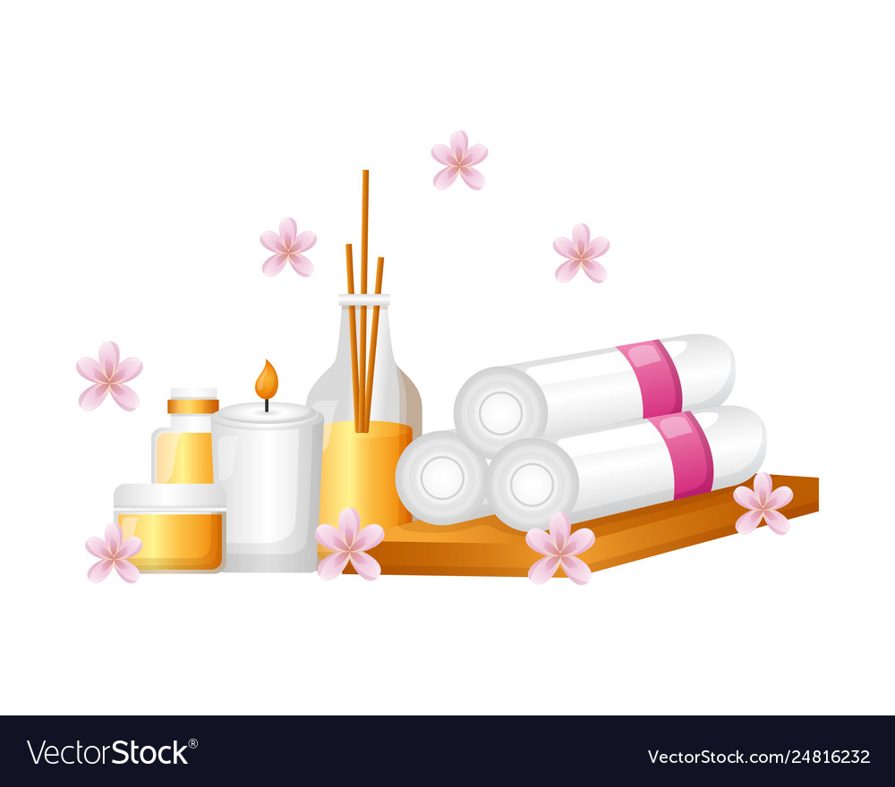 Spa treatment therapy vector image Spa treatment therapy