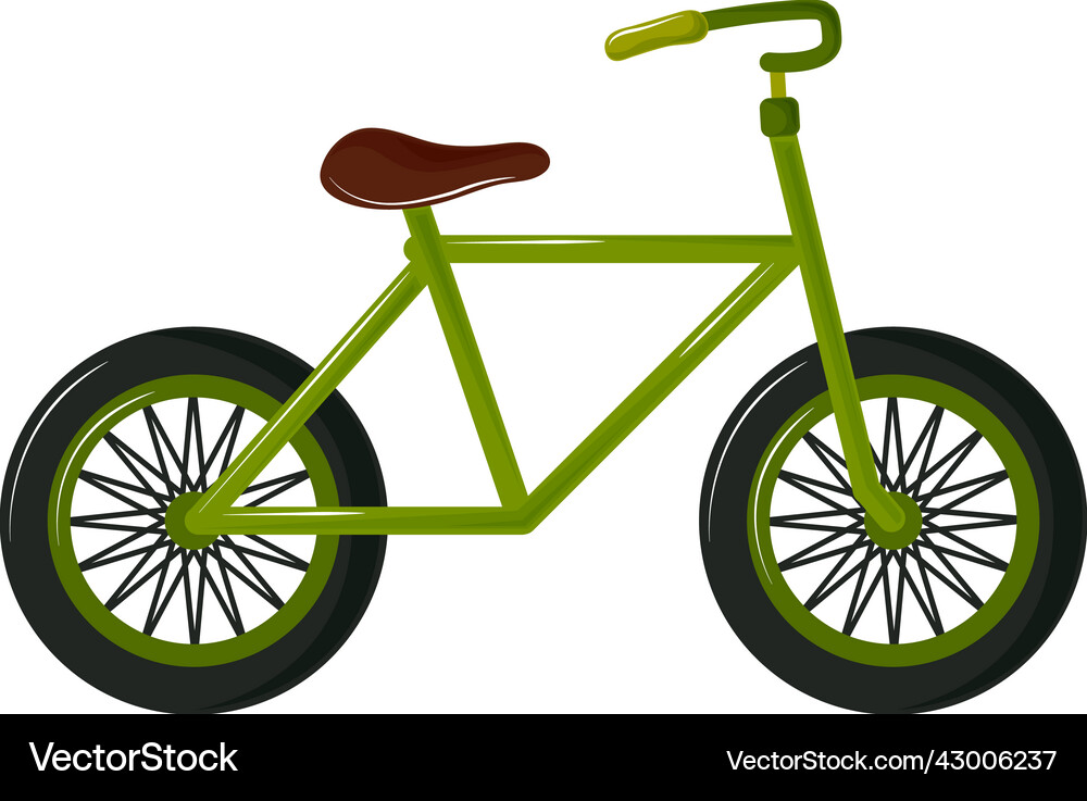 Bicycle icon flat Royalty Free Vector Image - VectorStock