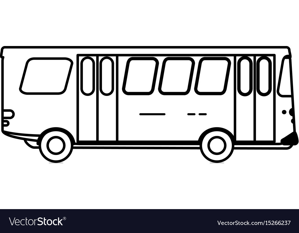 Bus flat Royalty Free Vector Image - VectorStock