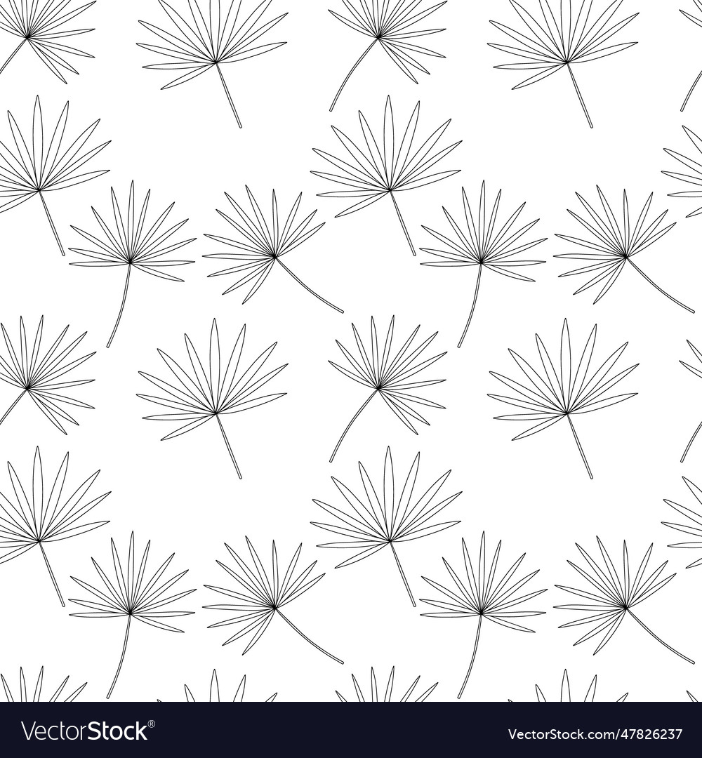 Chamaerops seamless pattern