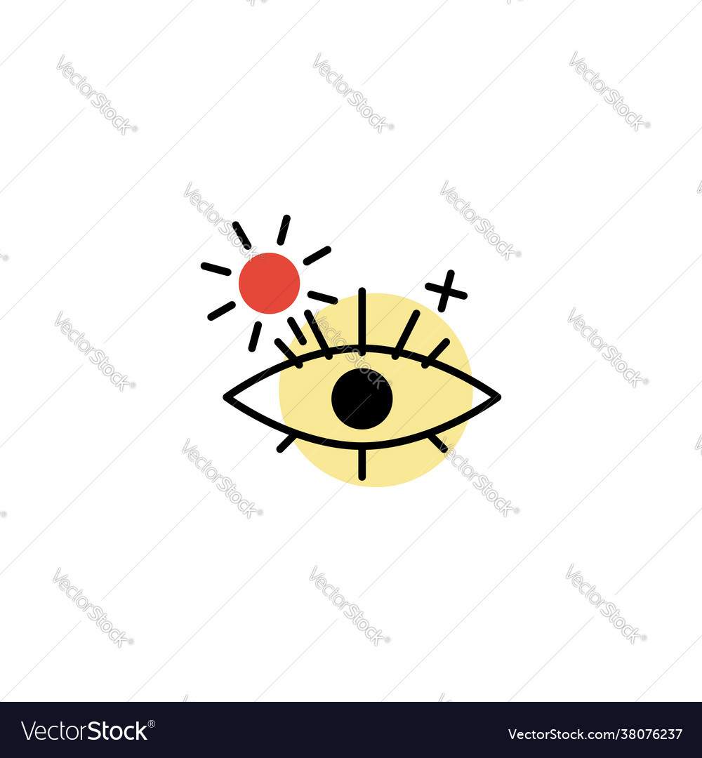 Light mode icon in bold line style