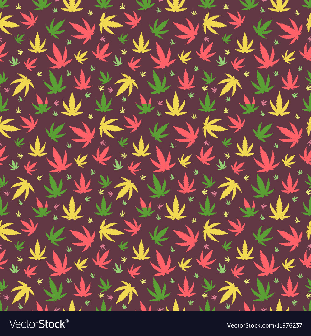 Marijuana background seamless patterns