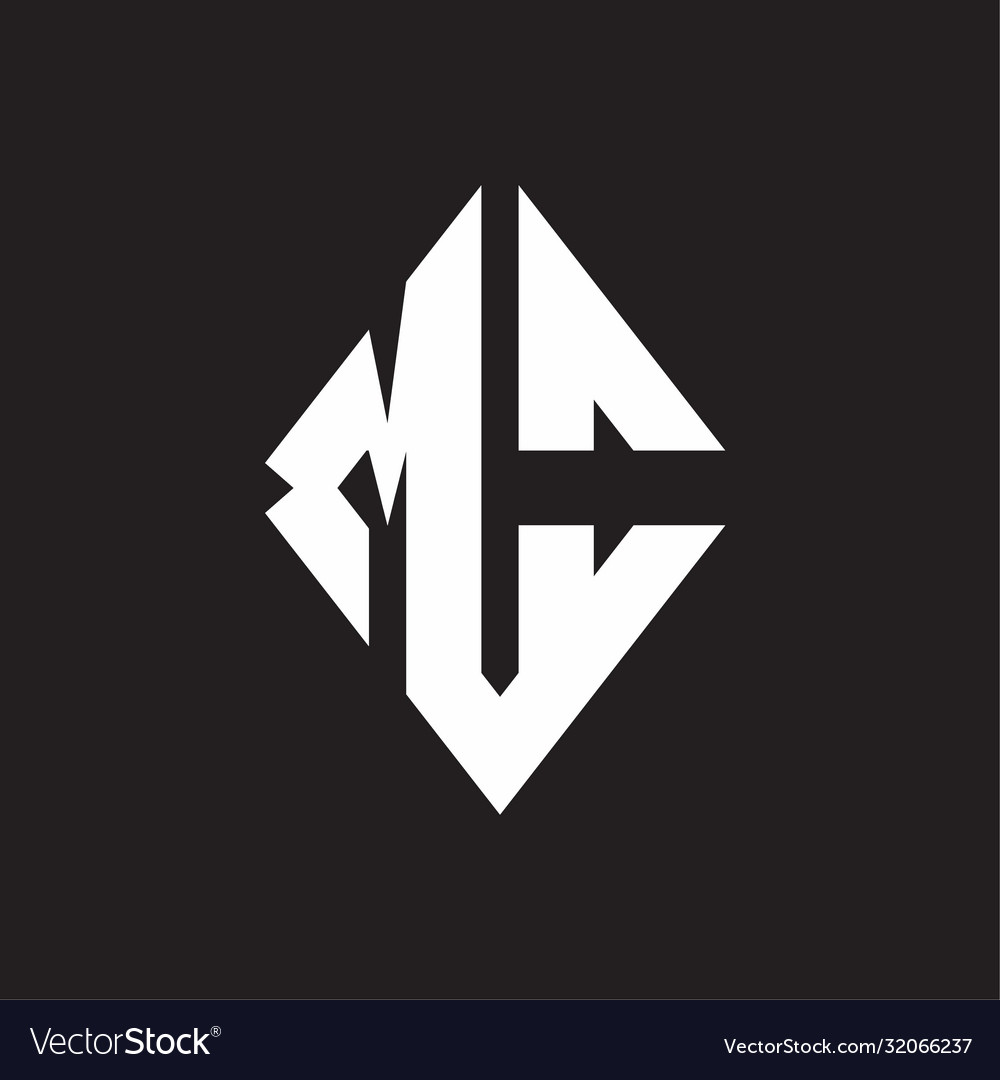 Mo logo monogram with sharp square design template