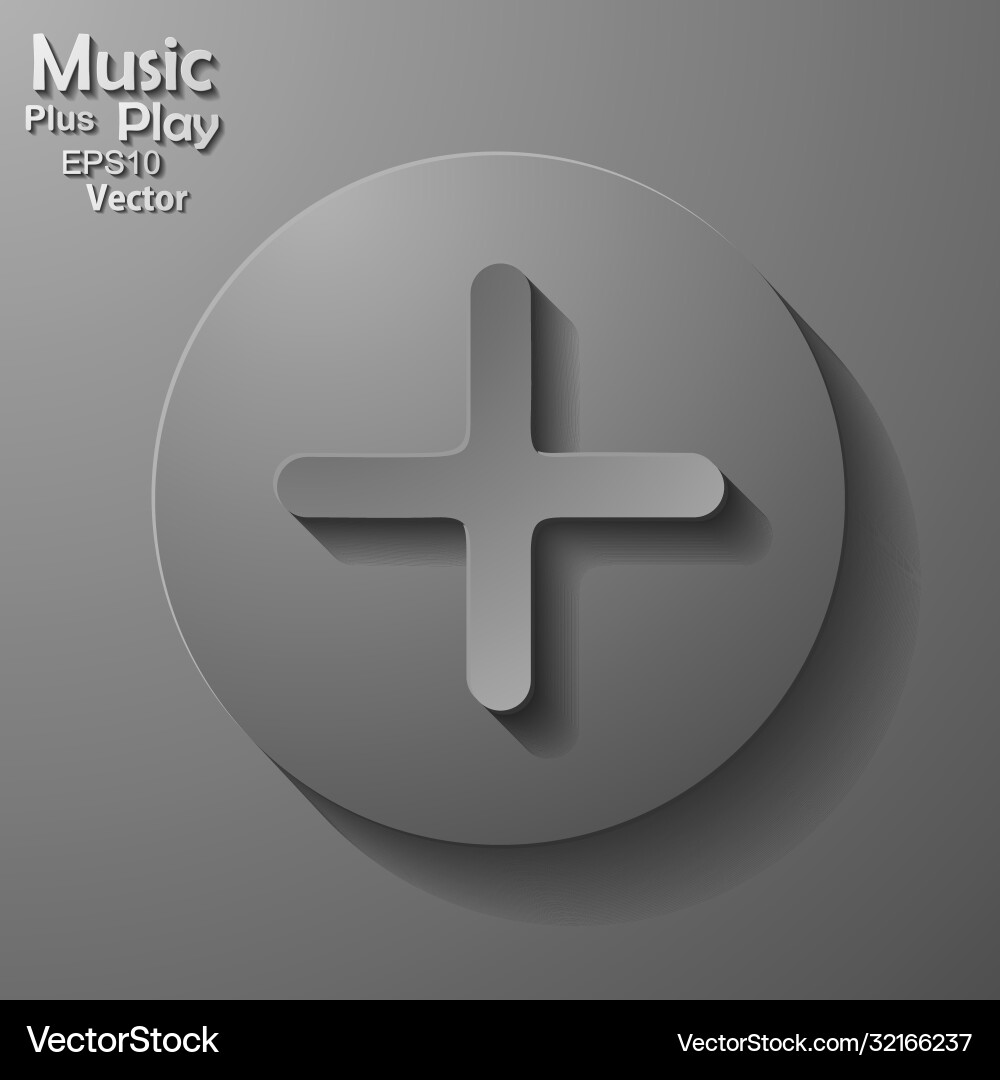 Play button web icon flat design Royalty Free Vector Image