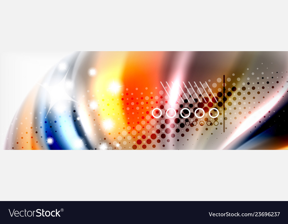 Smooth liquid blur wave background color flow vector image Smooth liquid blur wave background color flow