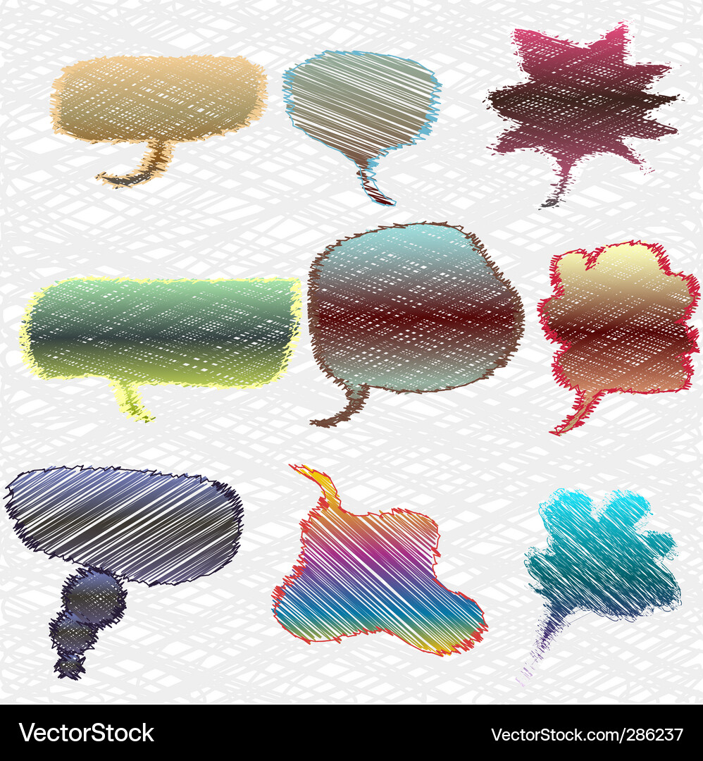 Speech bubbles Royalty Free Vector Image - VectorStock