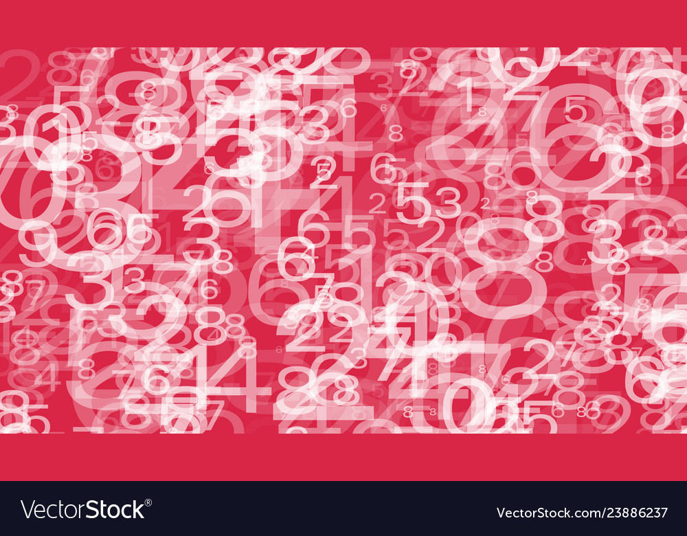 Transparent random numbers chaos big data digits vector image Transparent random numbers chaos big data digits