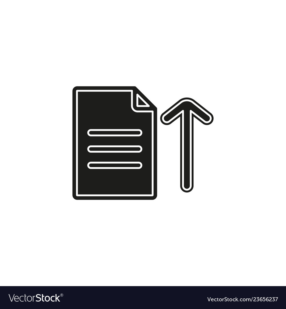 Upload file icon - document symbol