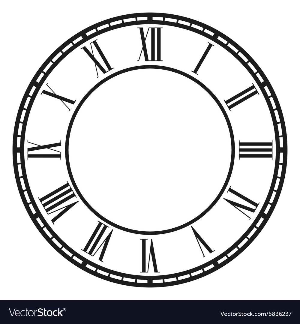 Vintage clock Royalty Free Vector Image - VectorStock