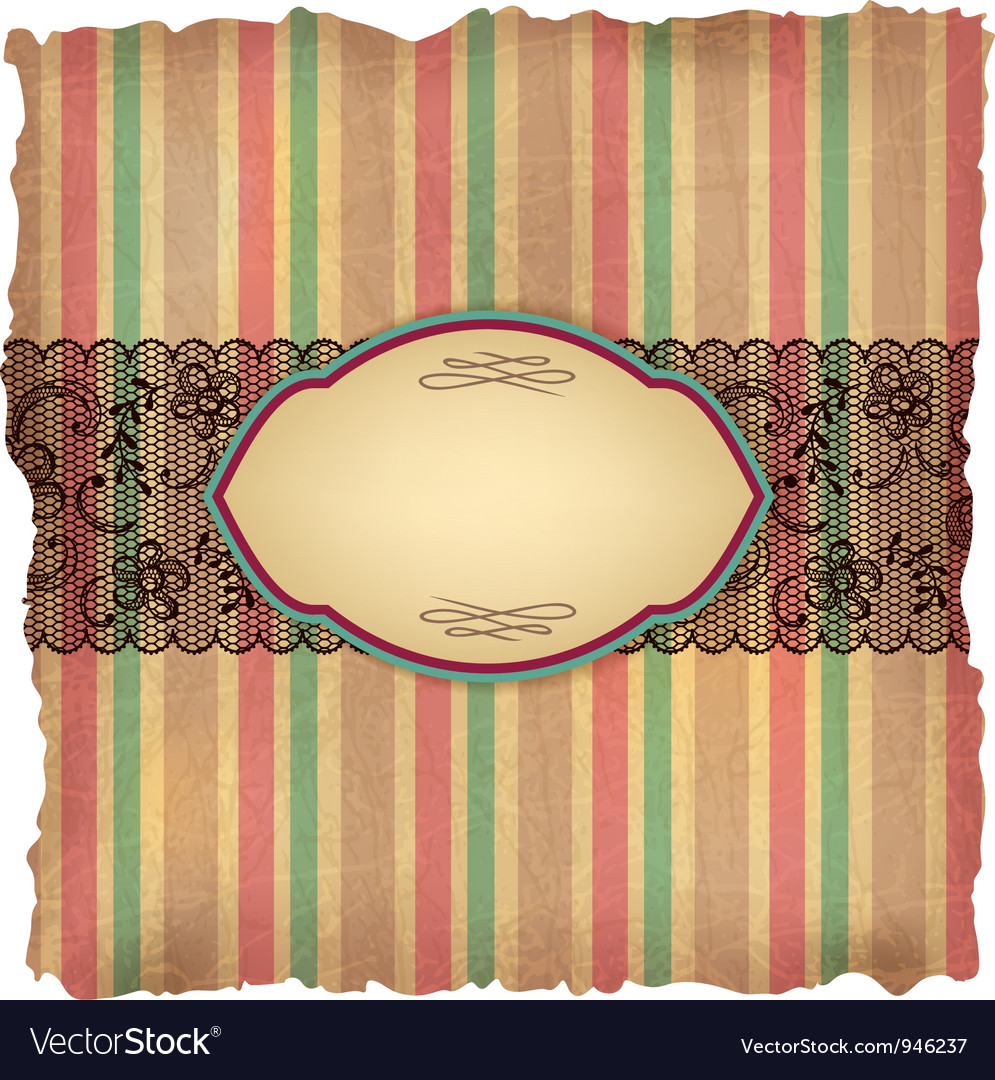 Vintage Lace Stripes Hintergrund