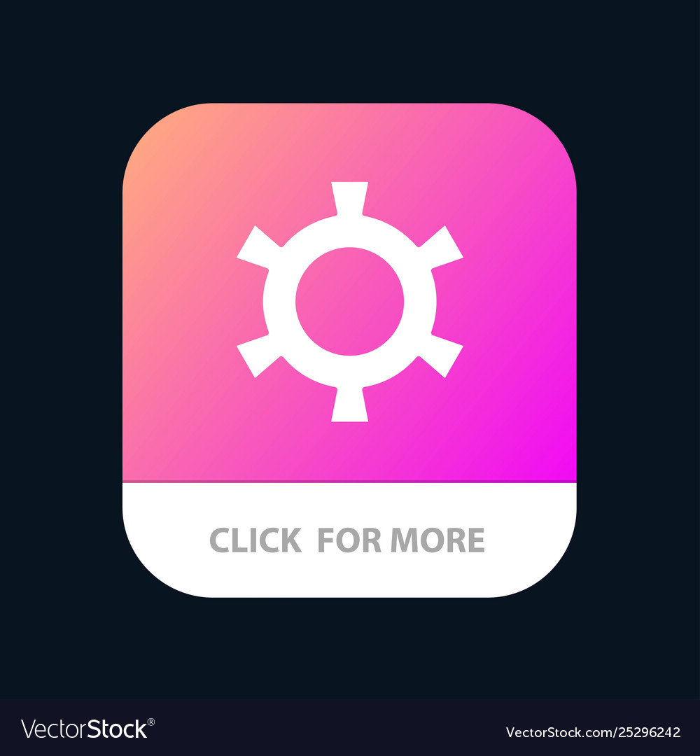 Cog gear setting mobile app button android
