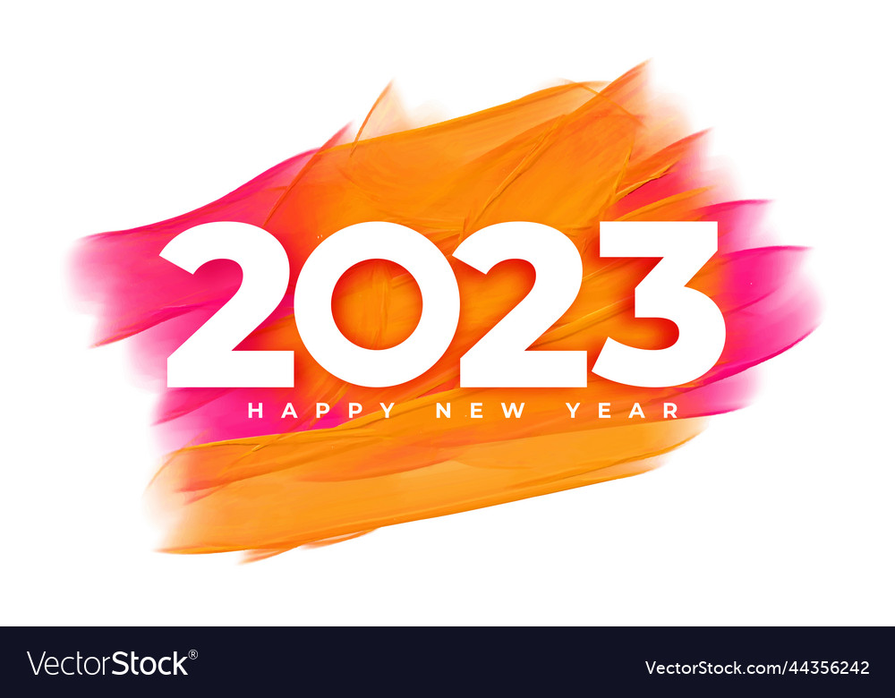 Colorful New Year 2023 Celebration Card