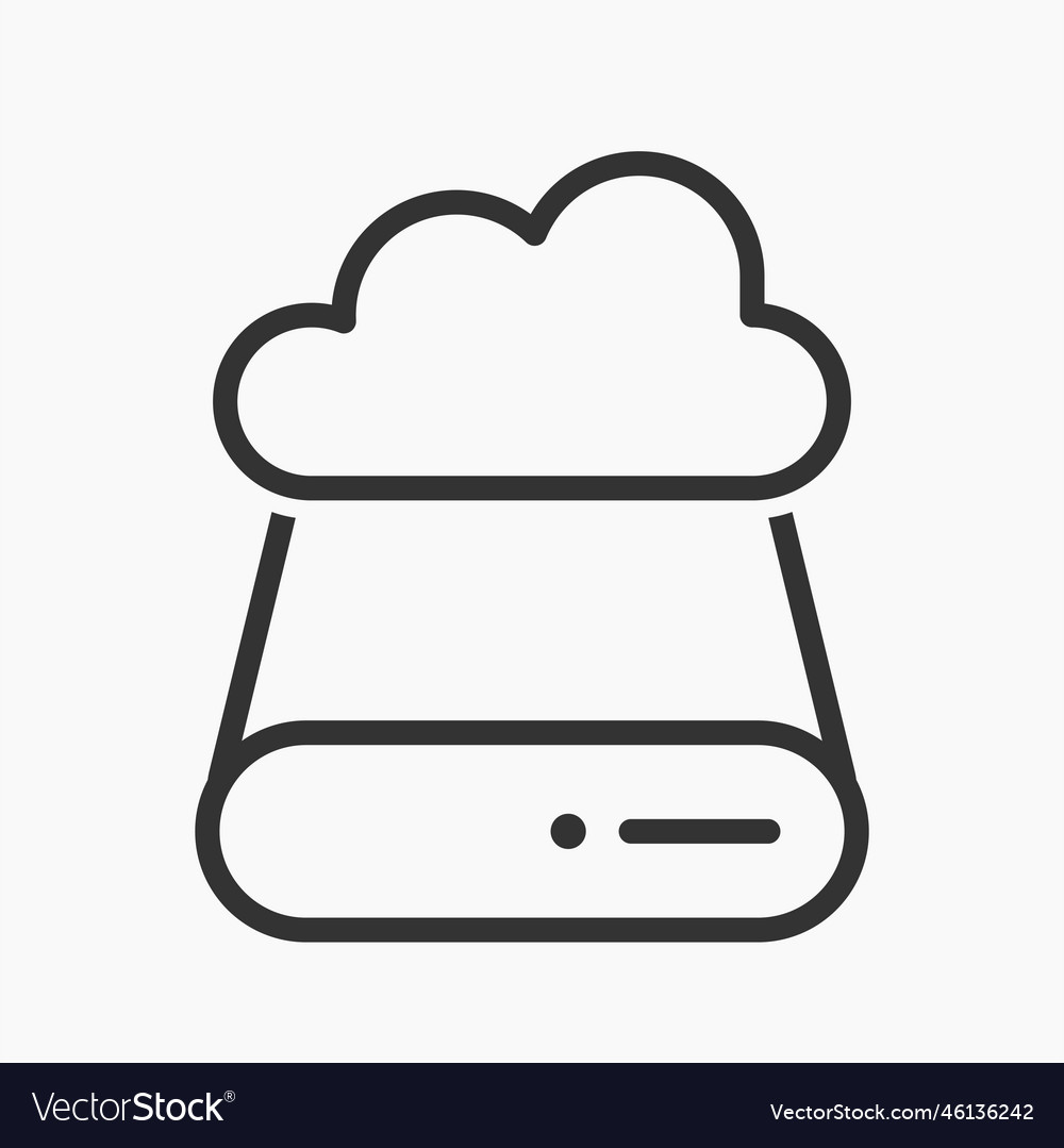 Icon storage backup for graphic user interface vector image Icon storage backup for graphic user interface
