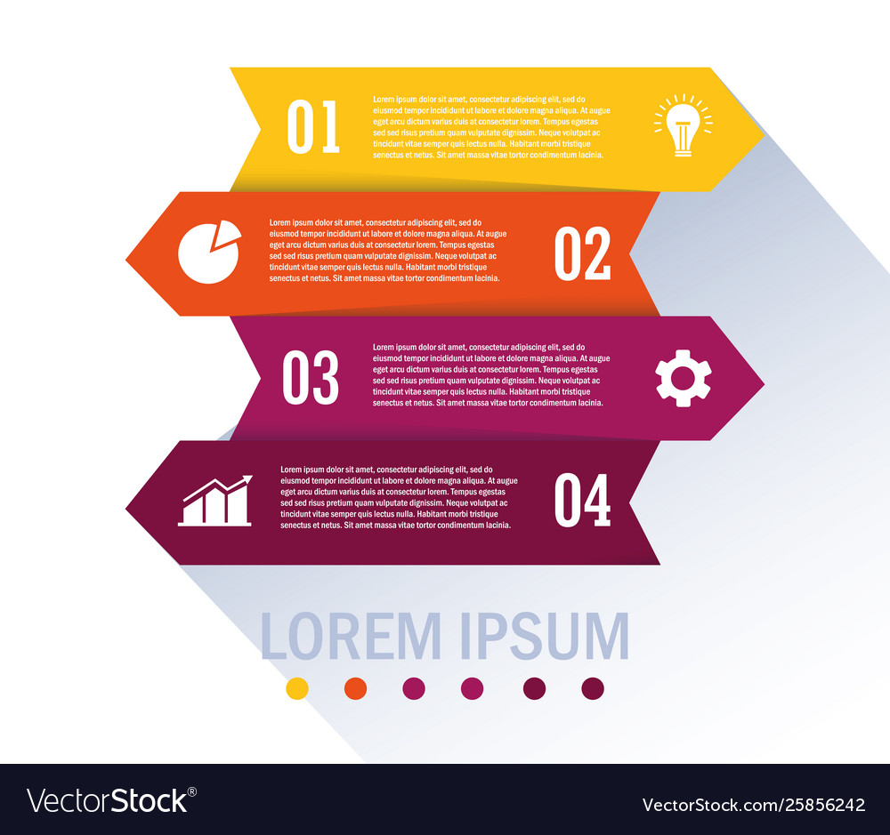 Isolated workflow and infographic design