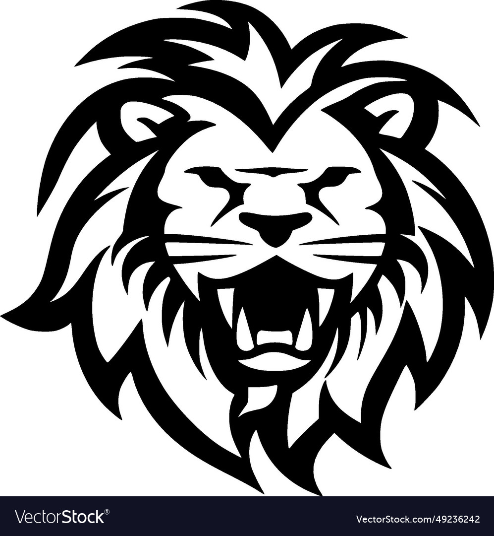 Lion - minimalist and simple silhouette Royalty Free Vector