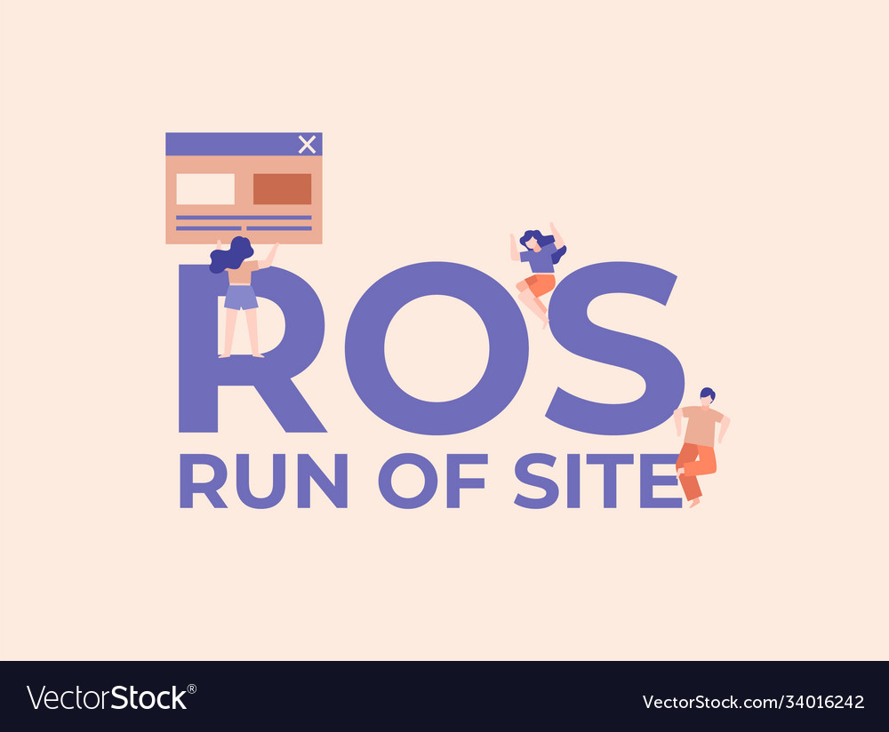 Ros run site quality surfing and coding vector image Ros run site quality surfing and coding