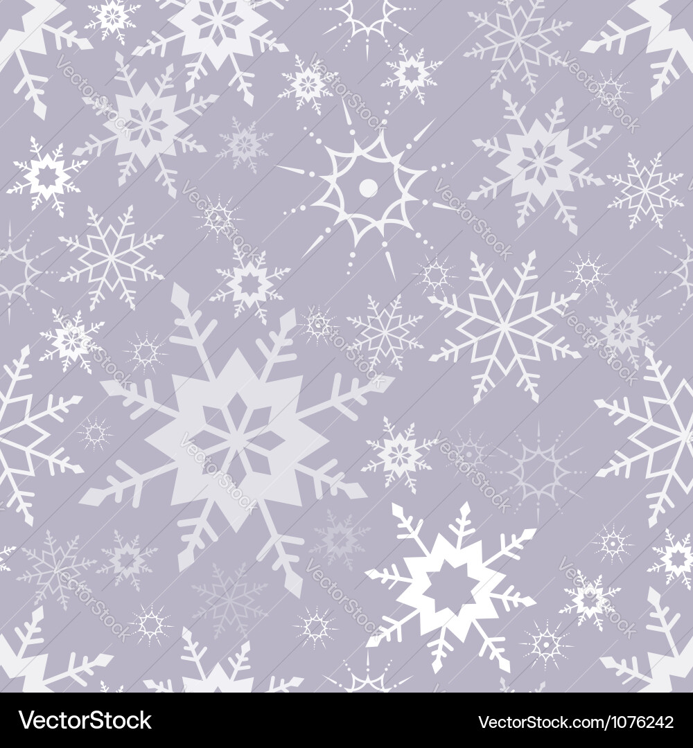 Seamless pattern with snowflakes Royalty Free Vector Image
