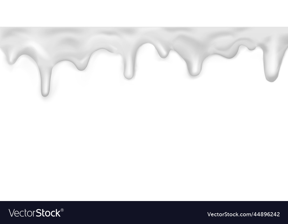 White dripping caramel pattern on