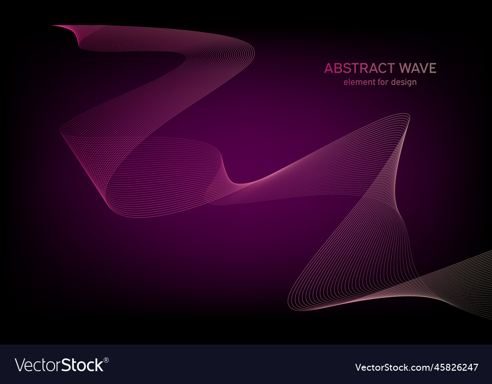 Abstract wave element for design digital vector image Abstract wave element for design digital