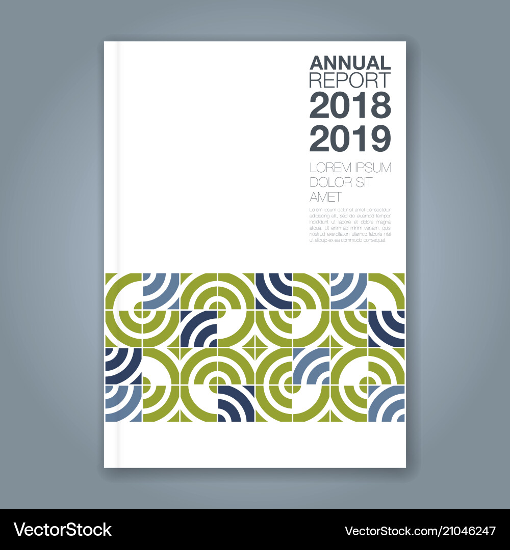 Cover annual report 809 Royalty Free Vector Image