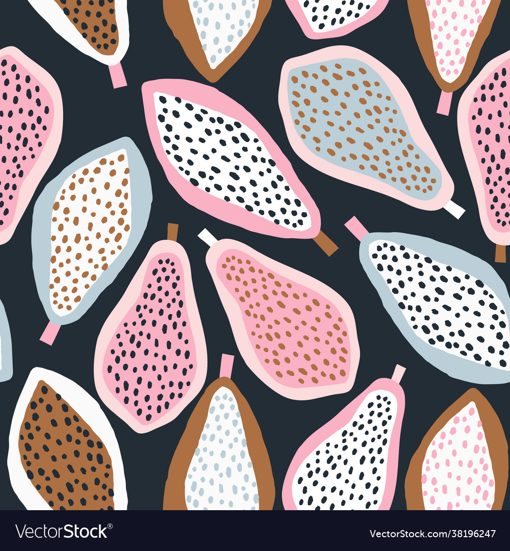 Creative Papaya Fruit Pattern