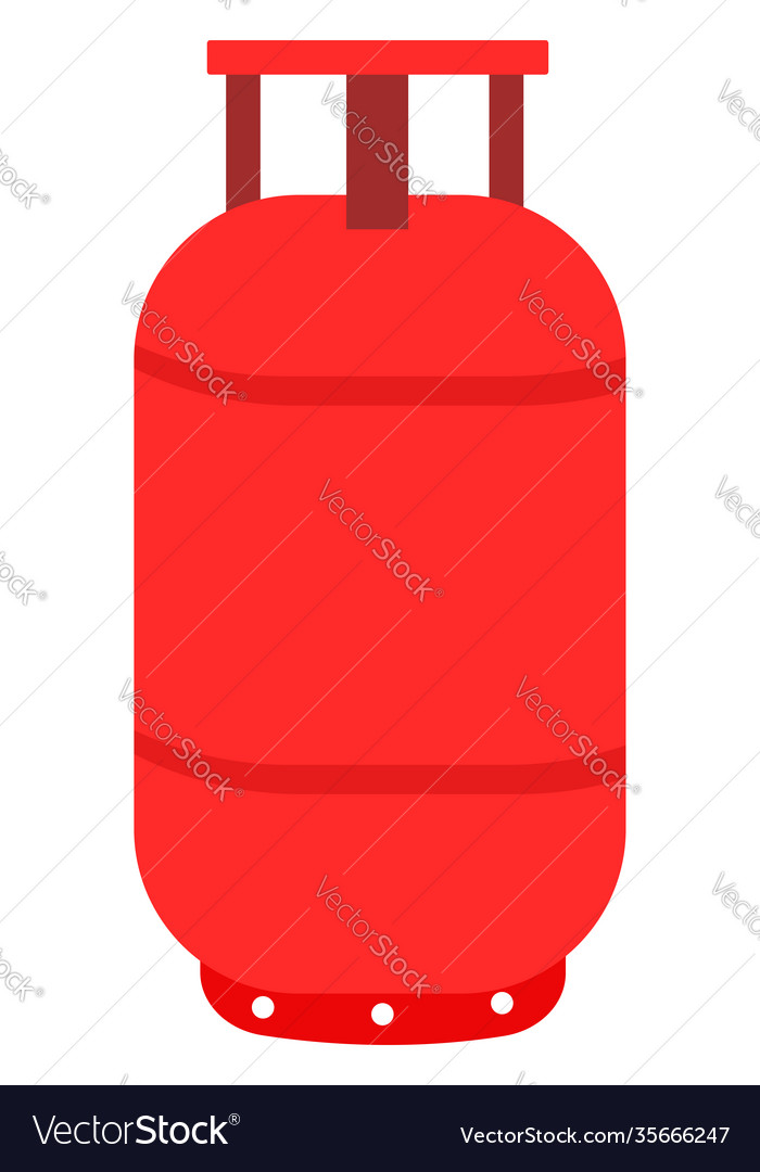 Cylinder lpg on a white background Royalty Free Vector Image