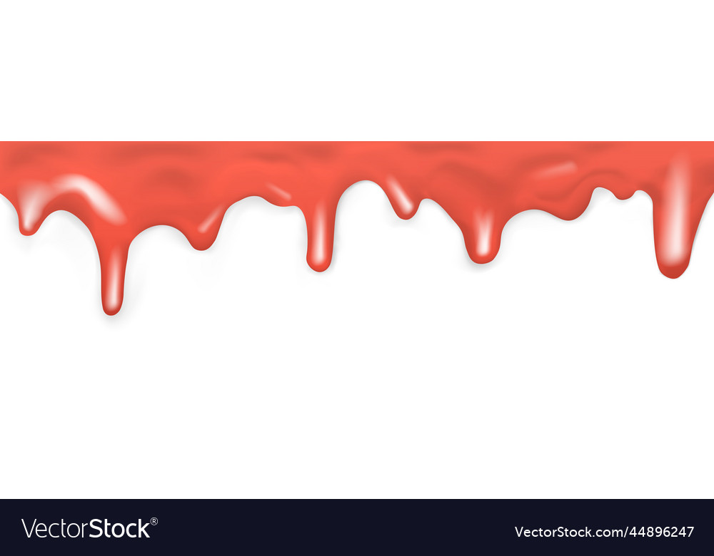 Dark dripping caramel pattern on white background