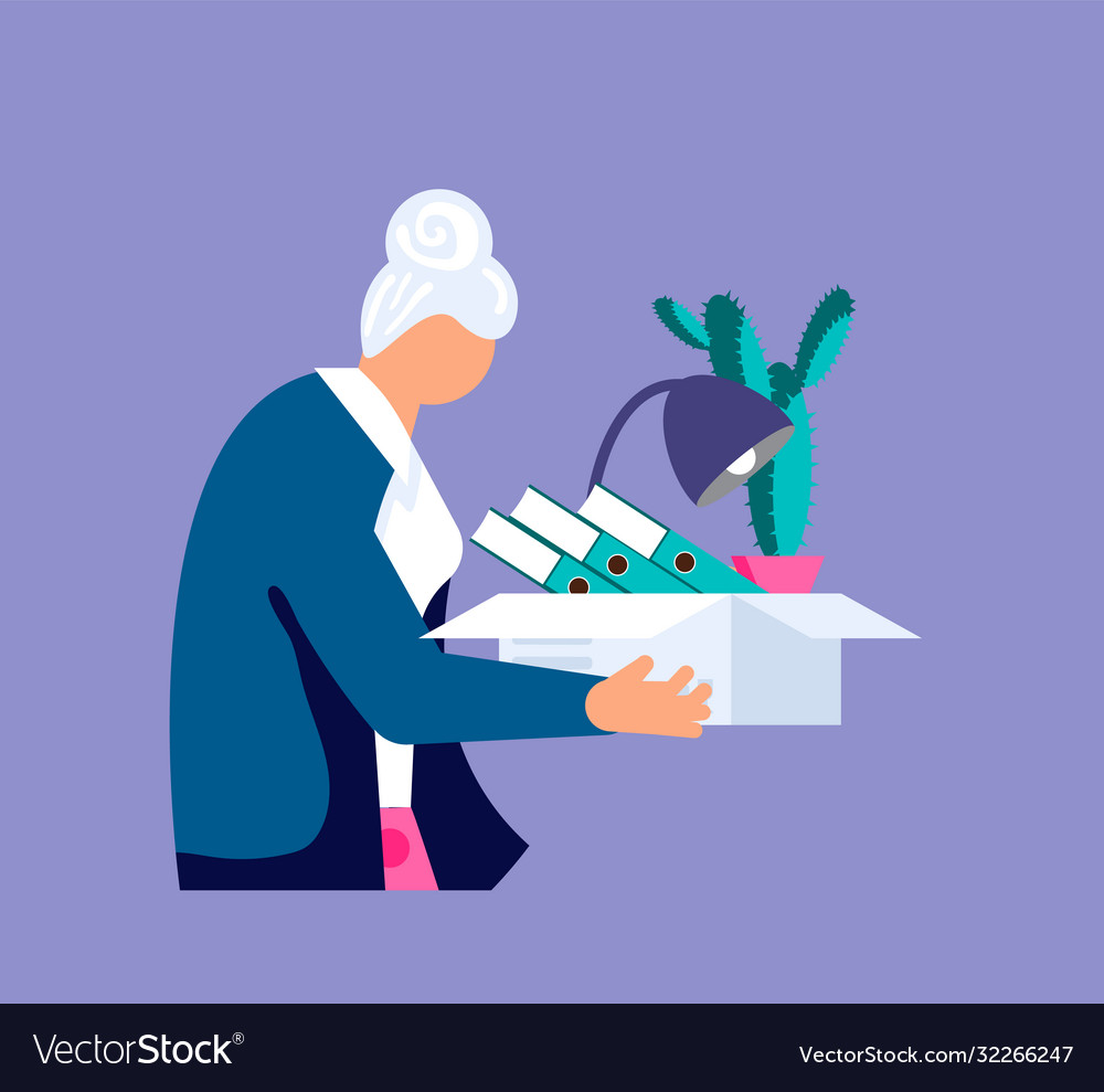 Employee job reduction metaphor Royalty Free Vector Image