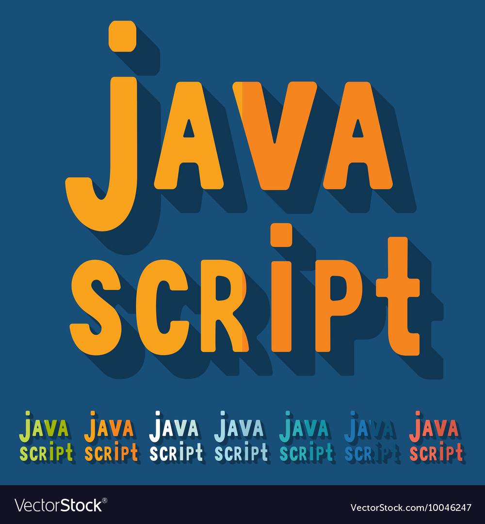 Flat design java script