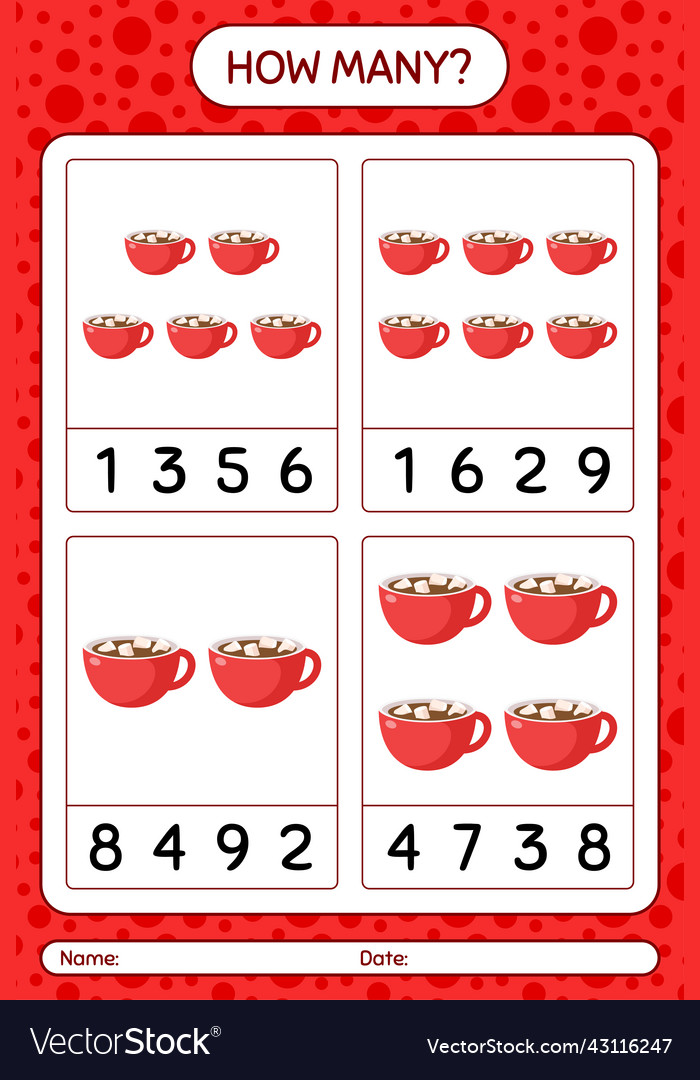 How many counting game with marshmallow on hot