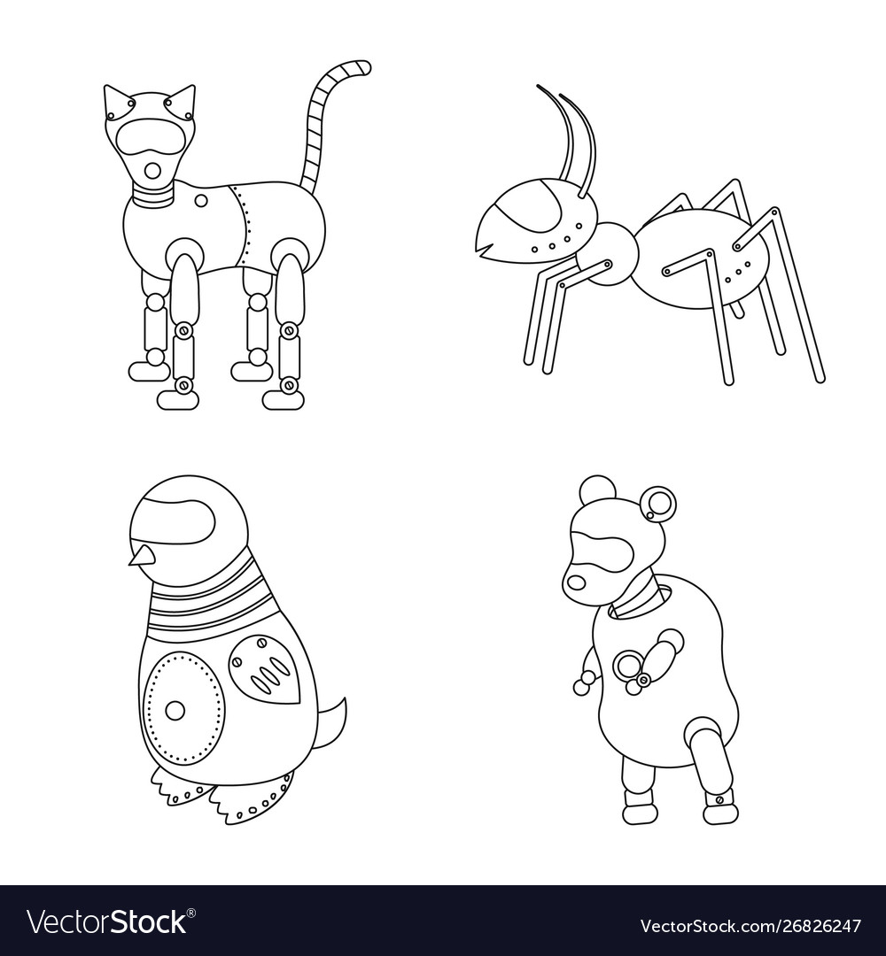 Isolated object toy and automation logo