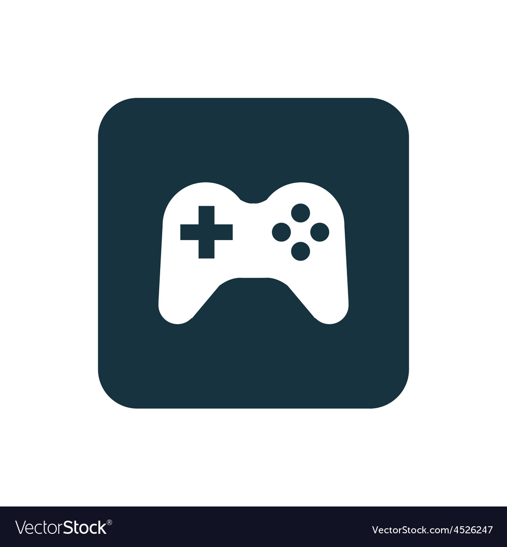 Joystick icon rounded squares button