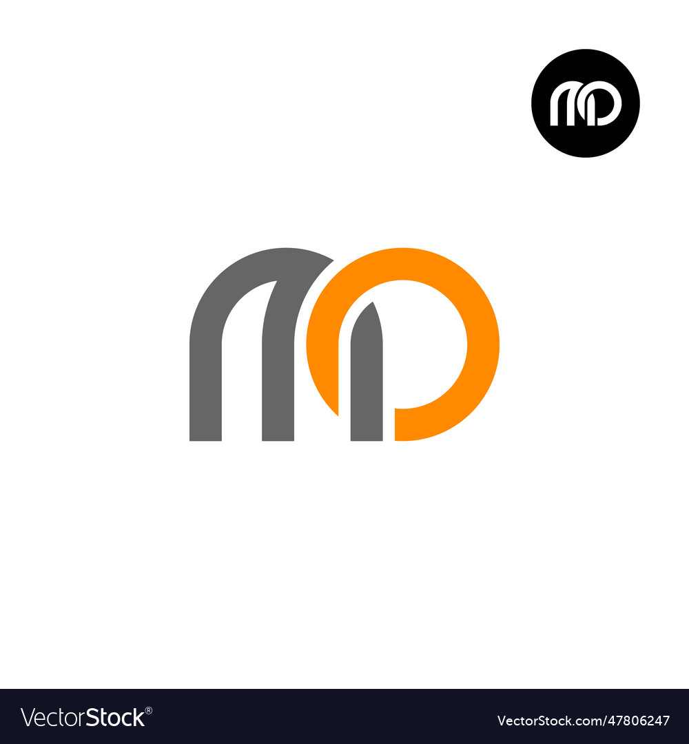 Letter mo monogram logo design