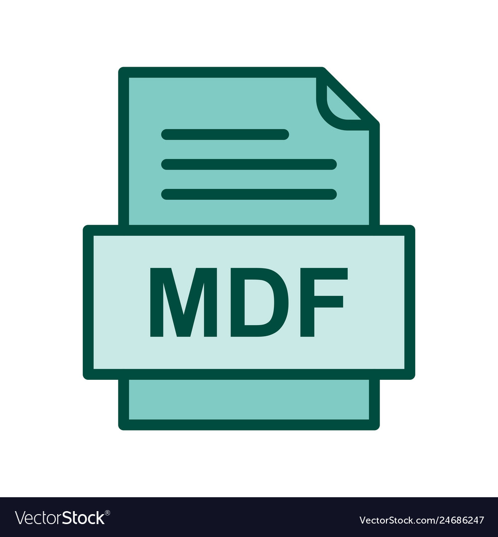 Mdf file document icon