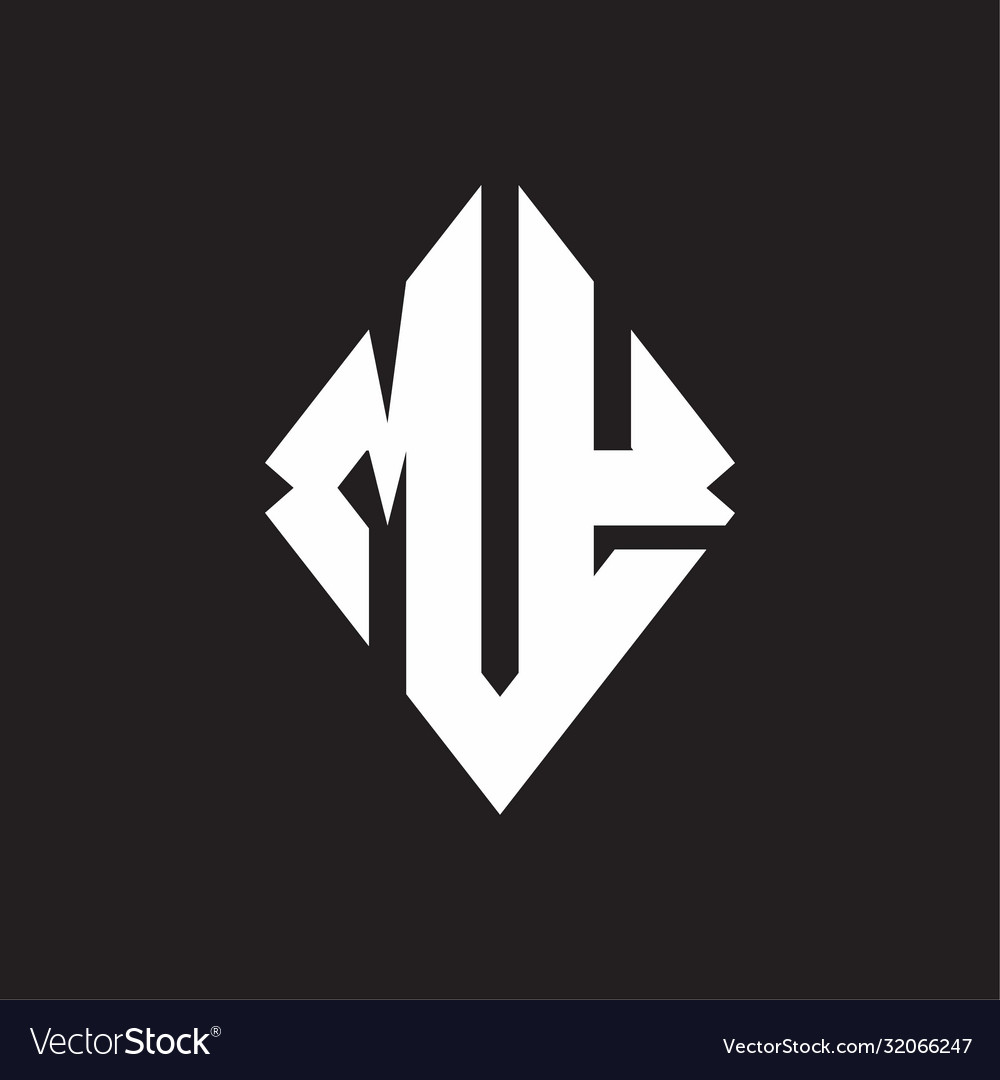 My logo monogram with sharp square design template