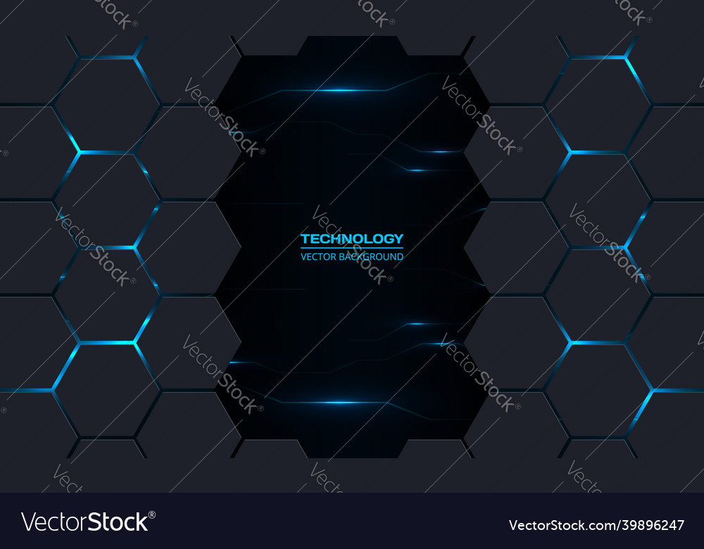 Tech Hexagon Energy Background