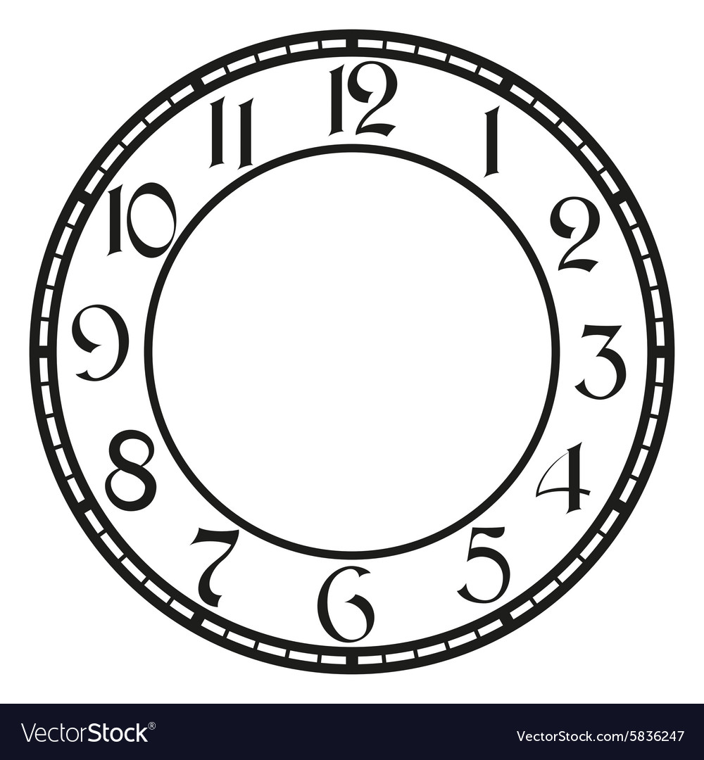 Vintage clock Royalty Free Vector Image - VectorStock