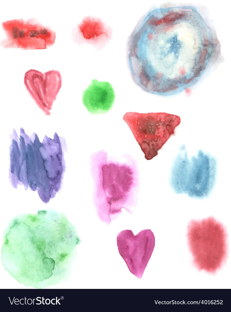 Abstract watercolor art hand paint isolated