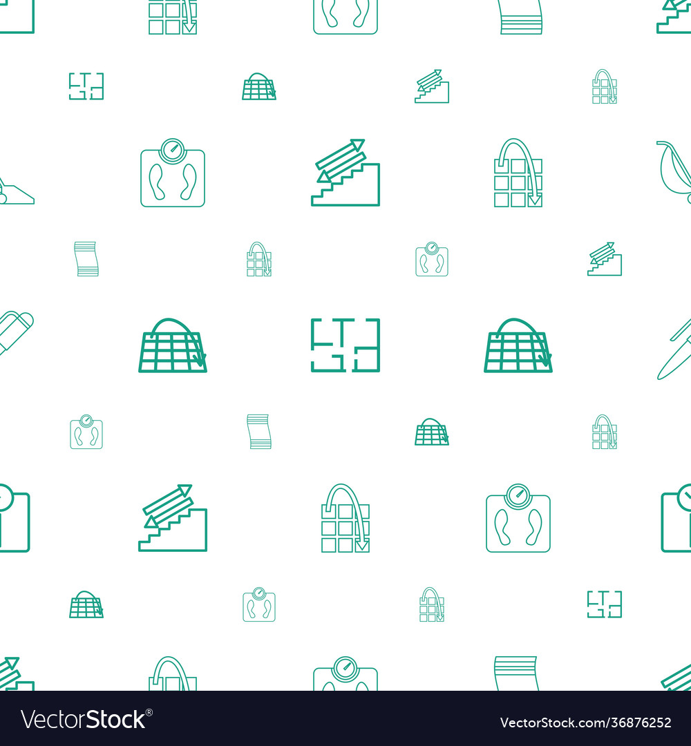 Floor icons pattern seamless white background
