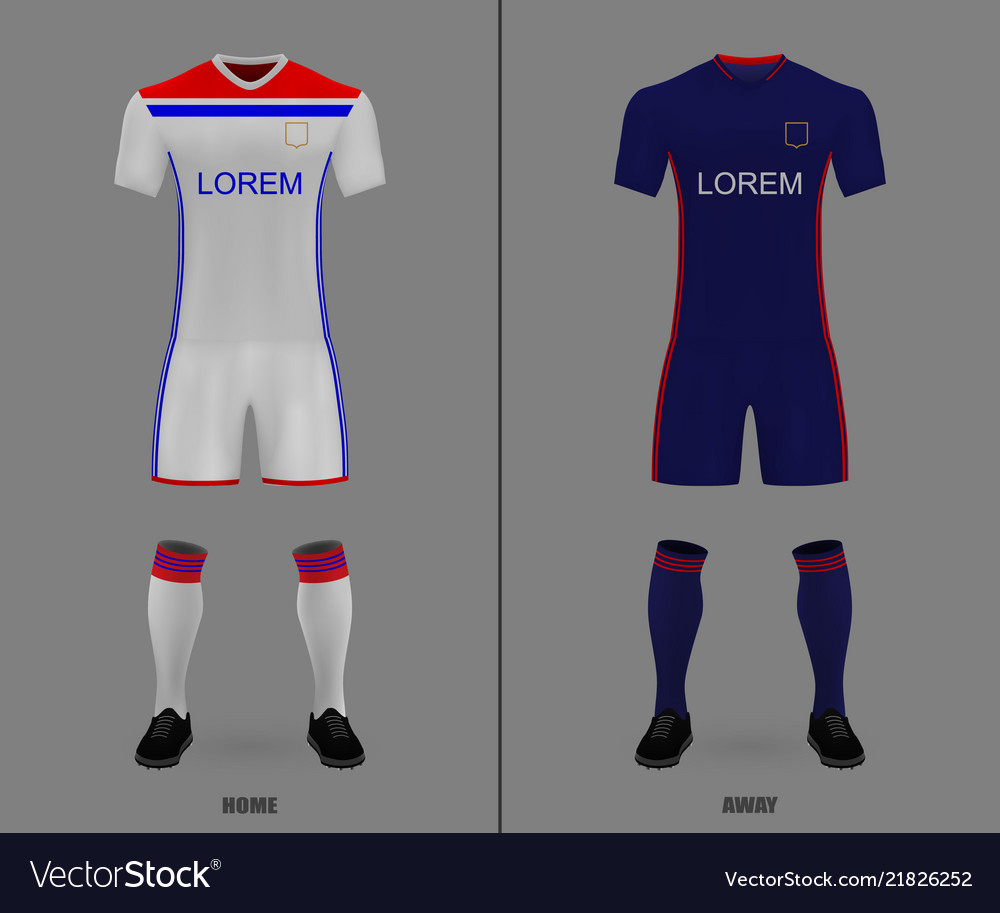 Football kit shirt template