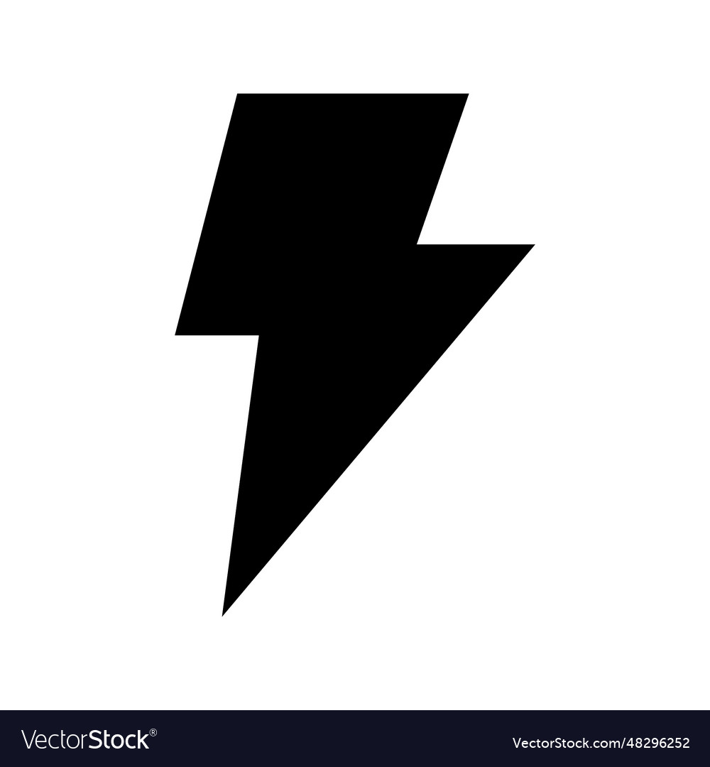 Lightning bolt icon Royalty Free Vector Image - VectorStock