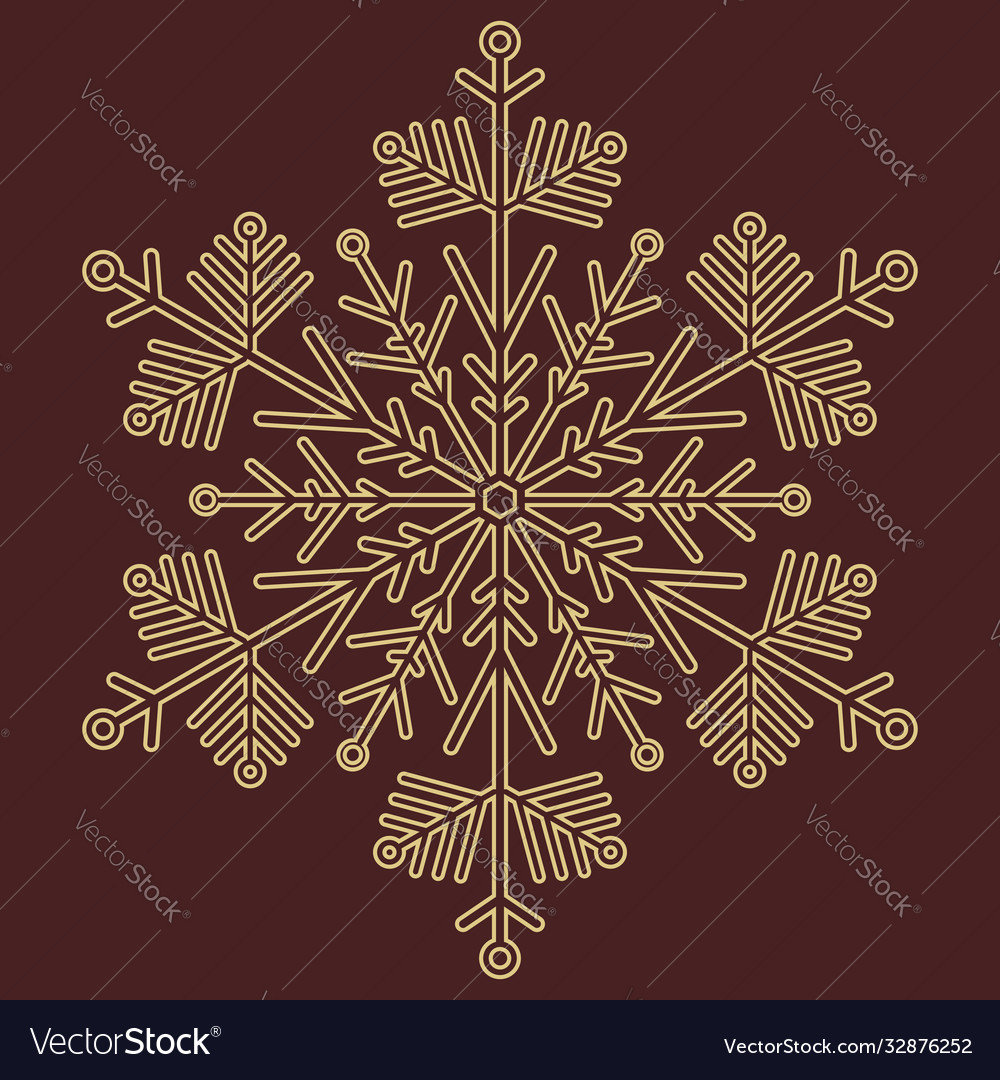 Pretty round snowflake