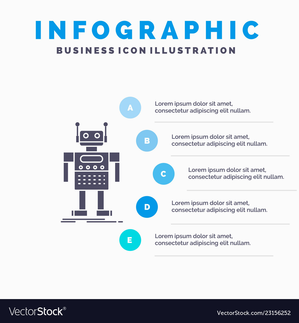 Robot android artificial bot technology Vector Image Robot android artificial bot technology